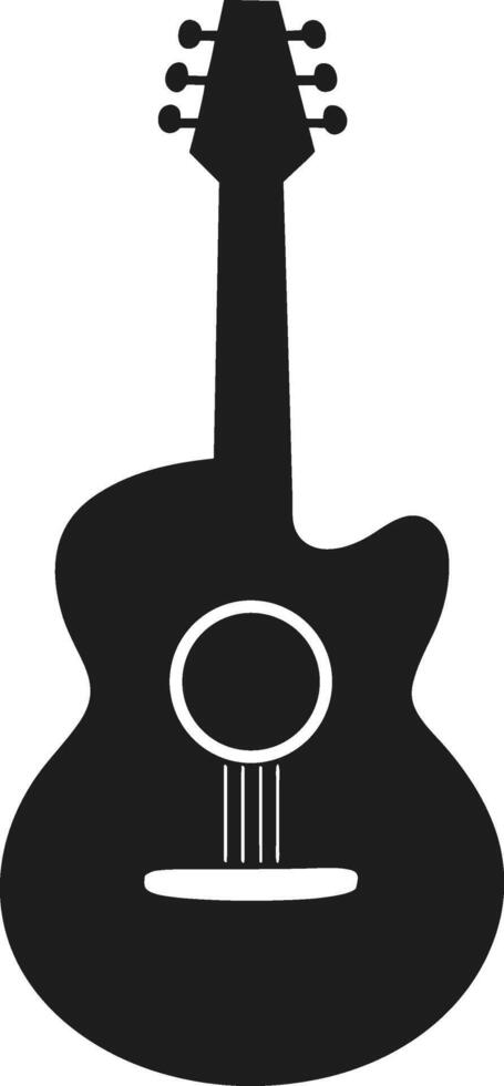 Cinco de Mayo Guitar Silhouette - Mexican Music Illustration vector
