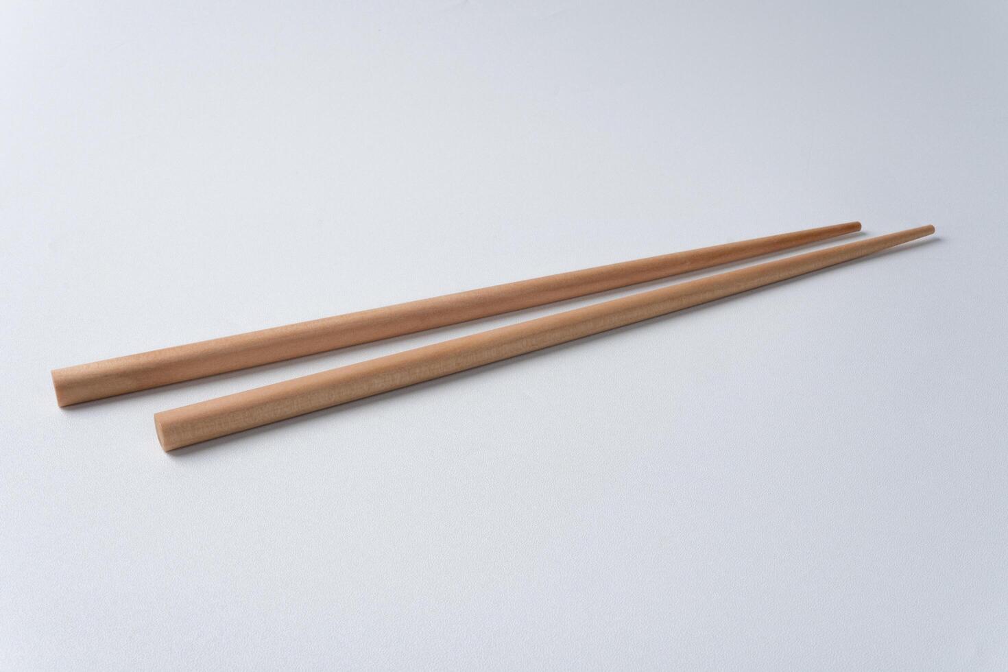 Authentic Wooden Chopstick Mockup photo