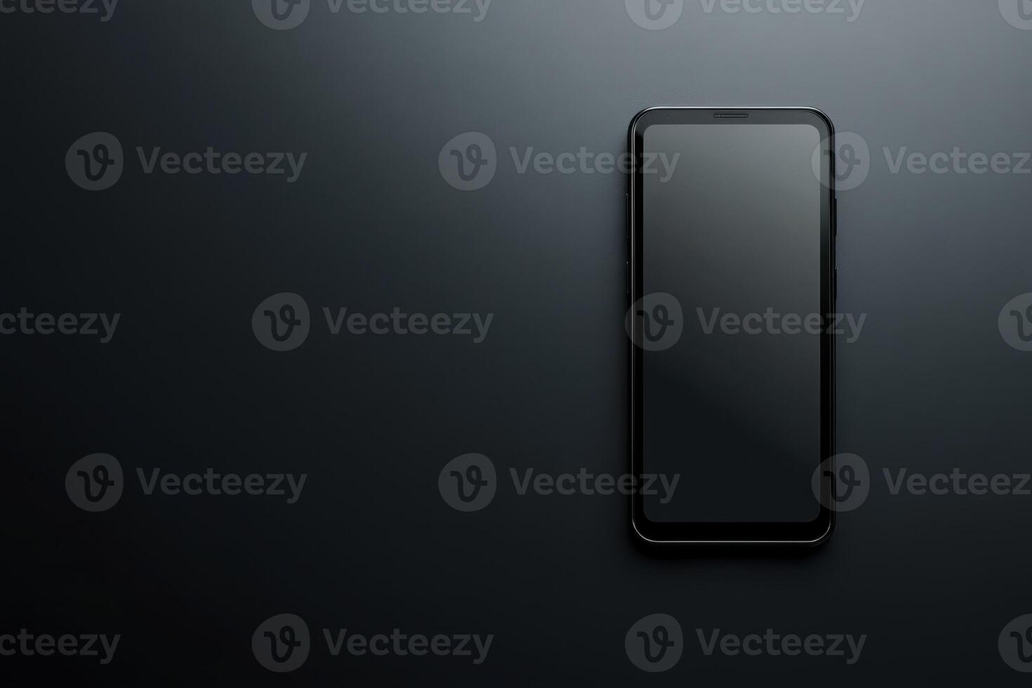 Black Smartphone on a Dark Background photo