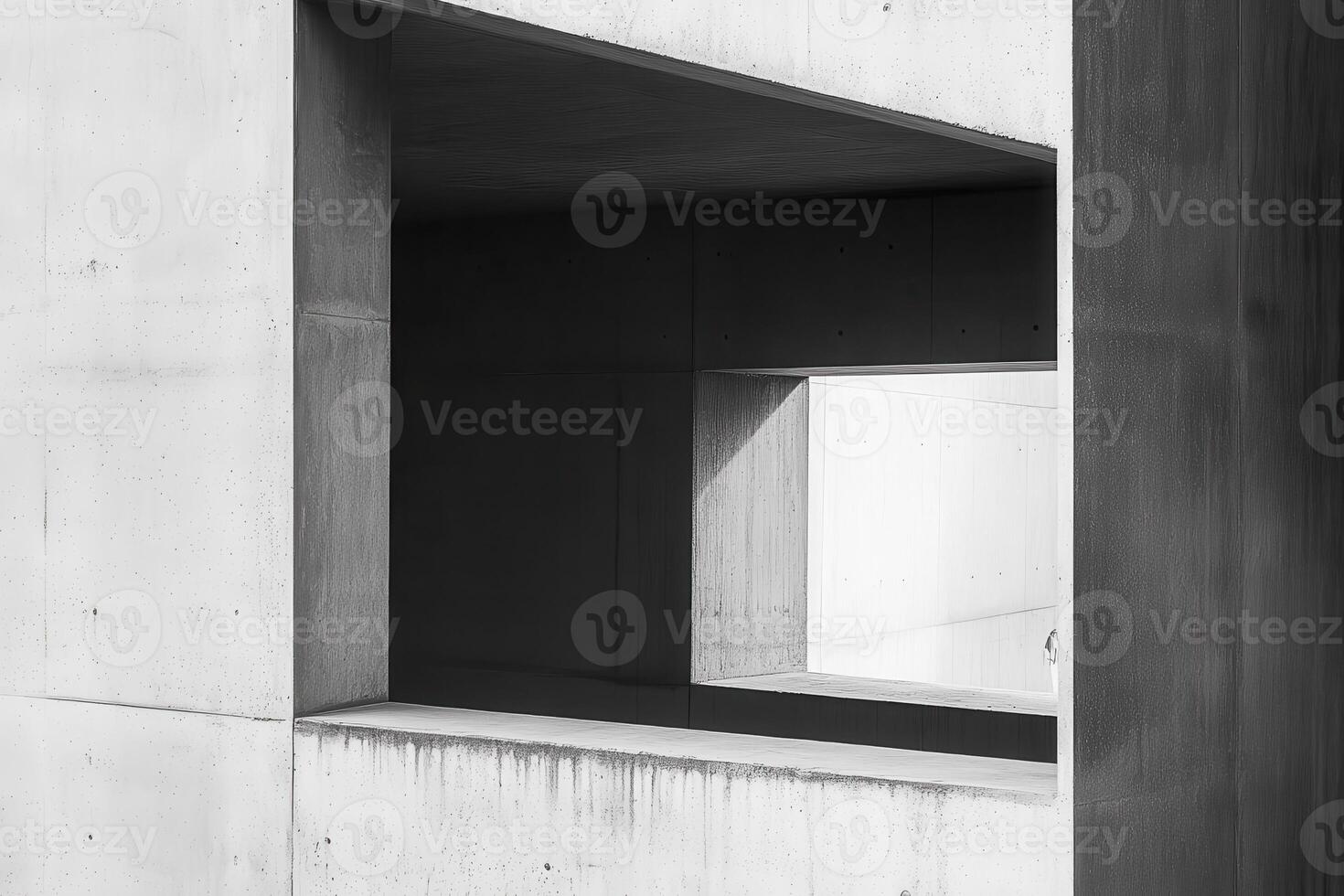 Concrete Window and Wall Abstract photo