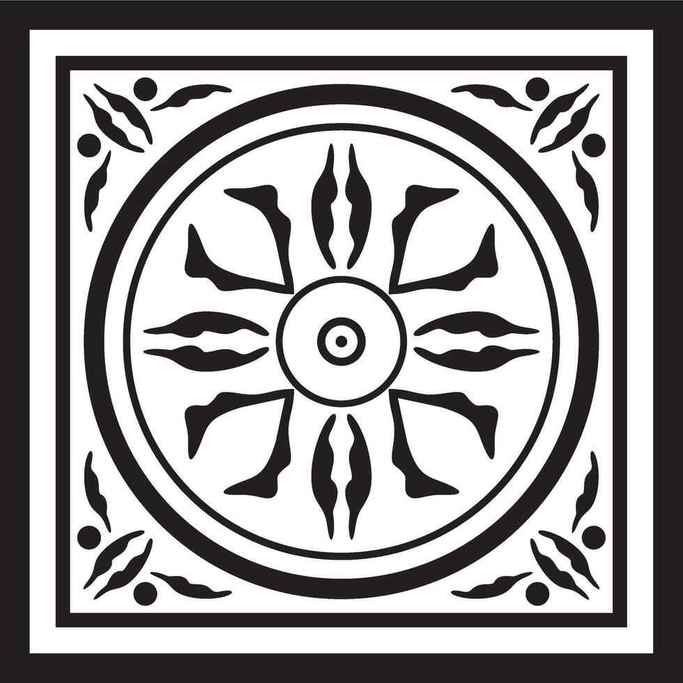 black monochrome ancient Roman ornament elements. Classic European parts of patterns. Lilies and crowns vector