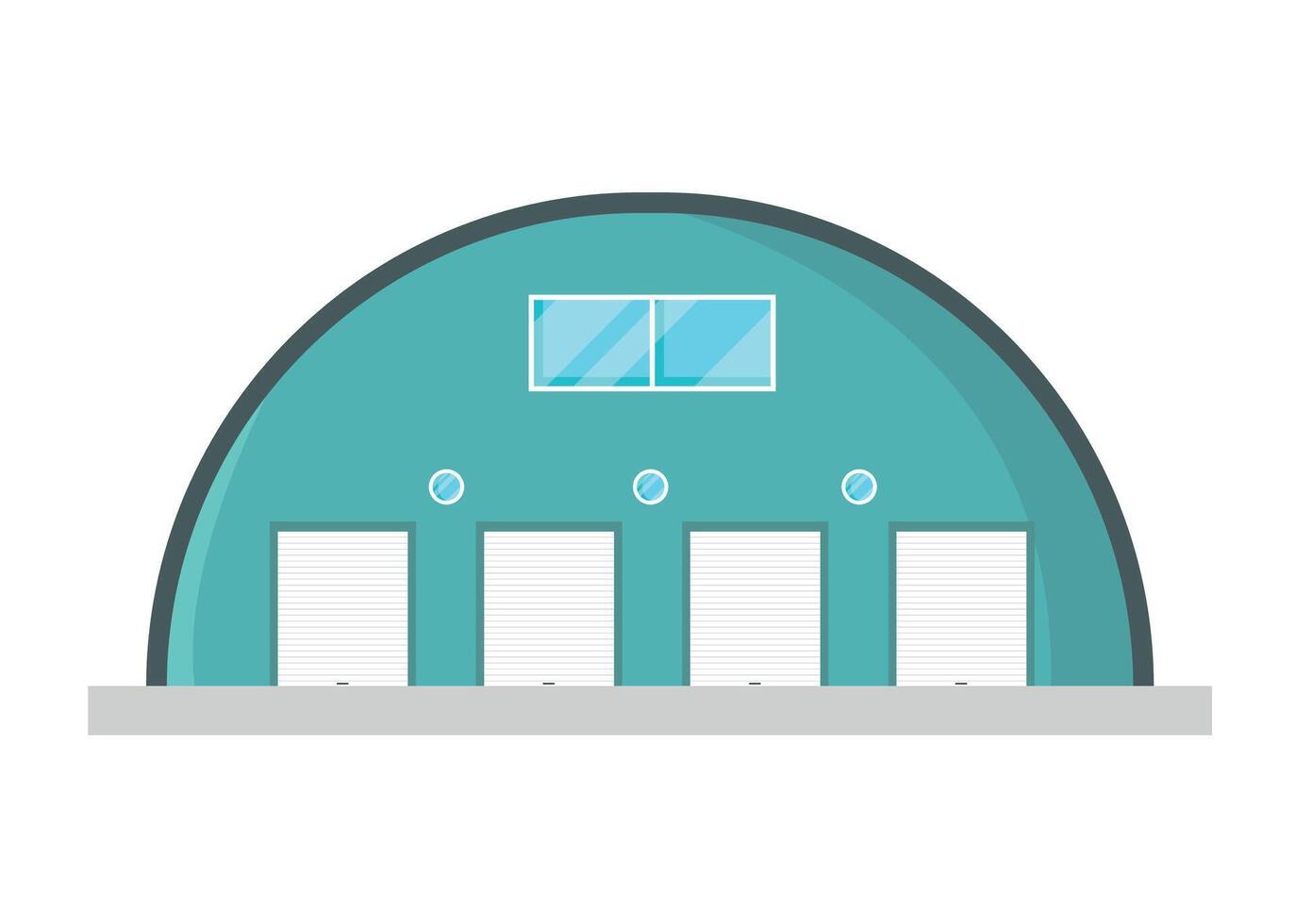 Warehouse building icon on white background. Logistics center. Storage and transportation of goods. vector