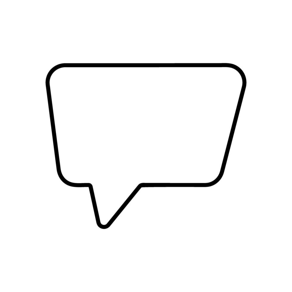 speech bubble icon over white background, line detail style, text bubble. illustration massage. vector