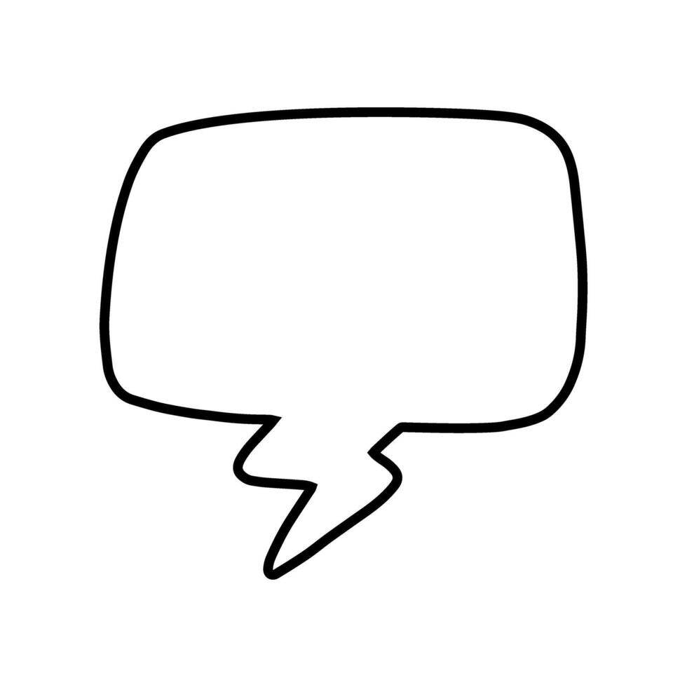 Speech bubble icon over, line style, ilustration sign. vector