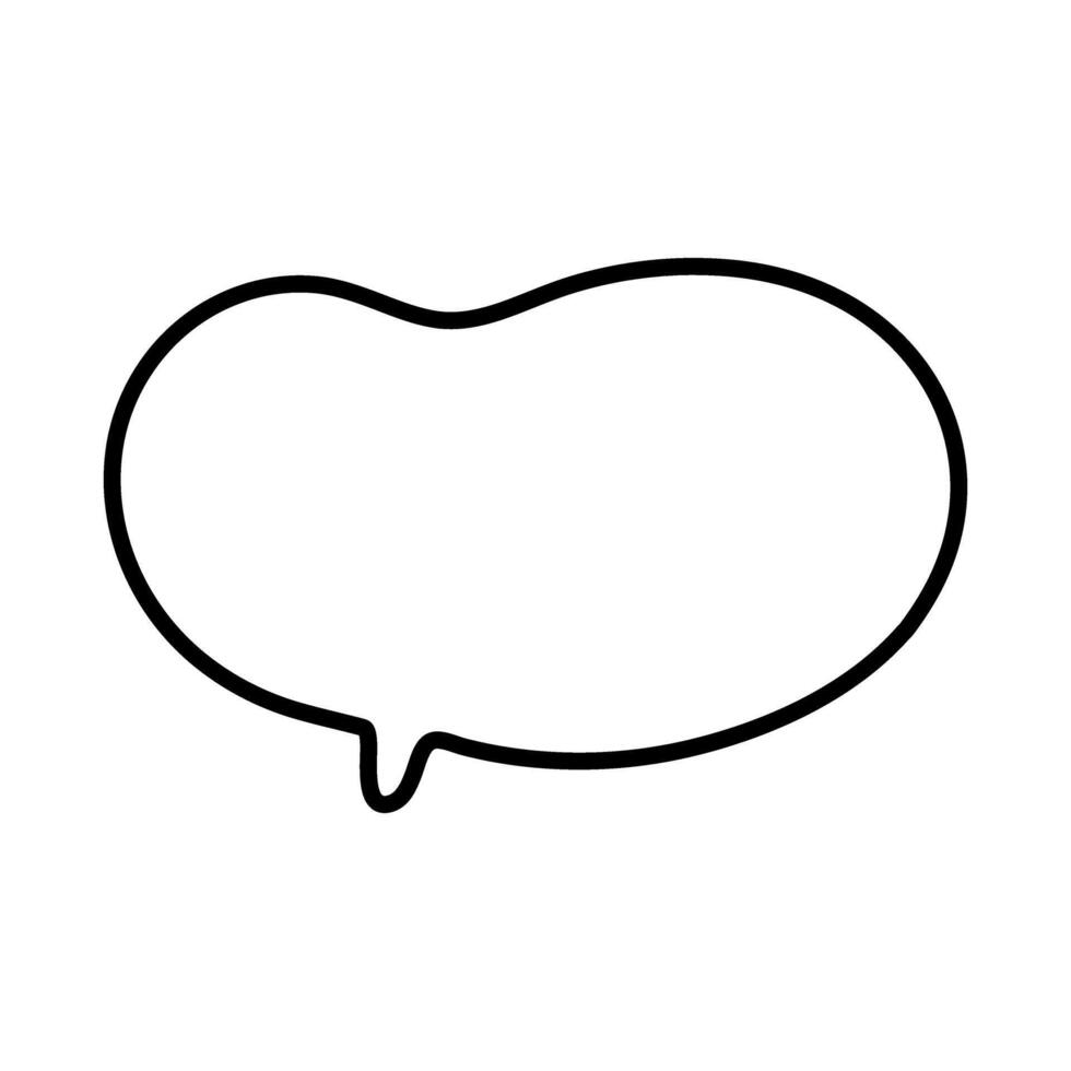 Speech bubble icon over white background, half line style, illustration sign or symbol. vector