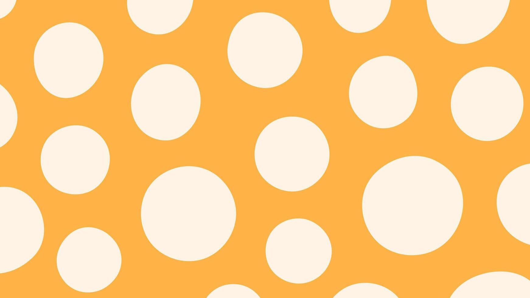 Orange Polka Dot Background vector