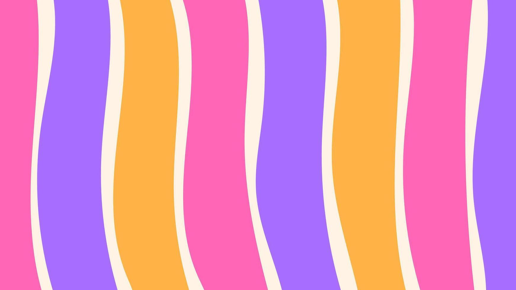 Vibrant Striped Background with curvy lines vector