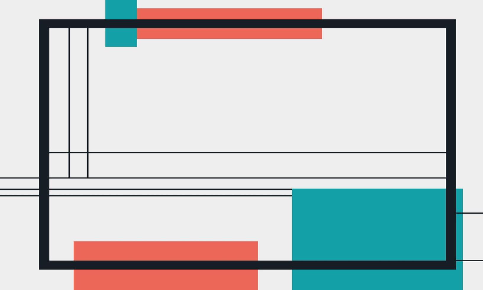 A square with a red, blue and green border vector