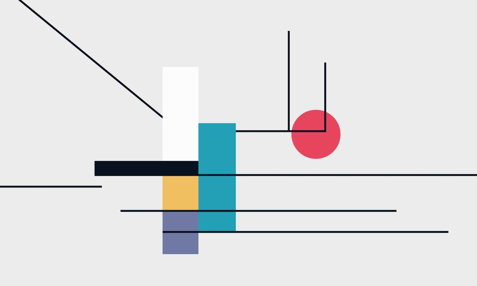 Geometric Minimalism for Contemporary Art vector