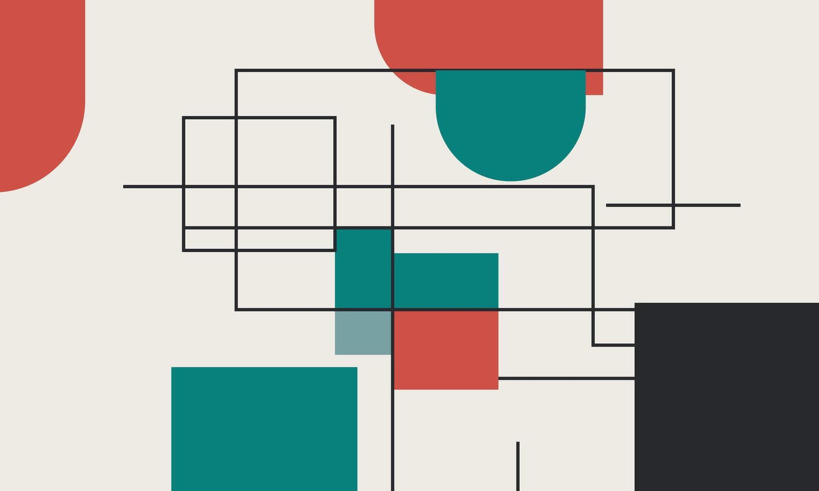 Geometric Layers in Soft, Modern Colors vector