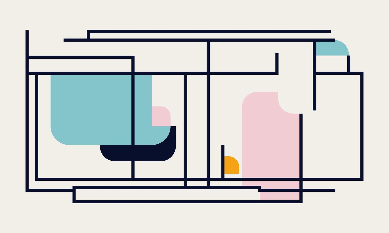 Playful Flat Backgrounds vector