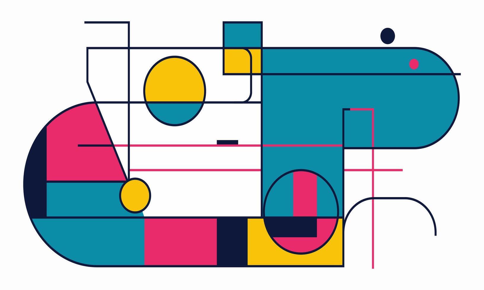 Elegant Shapes in Subtle Hues vector
