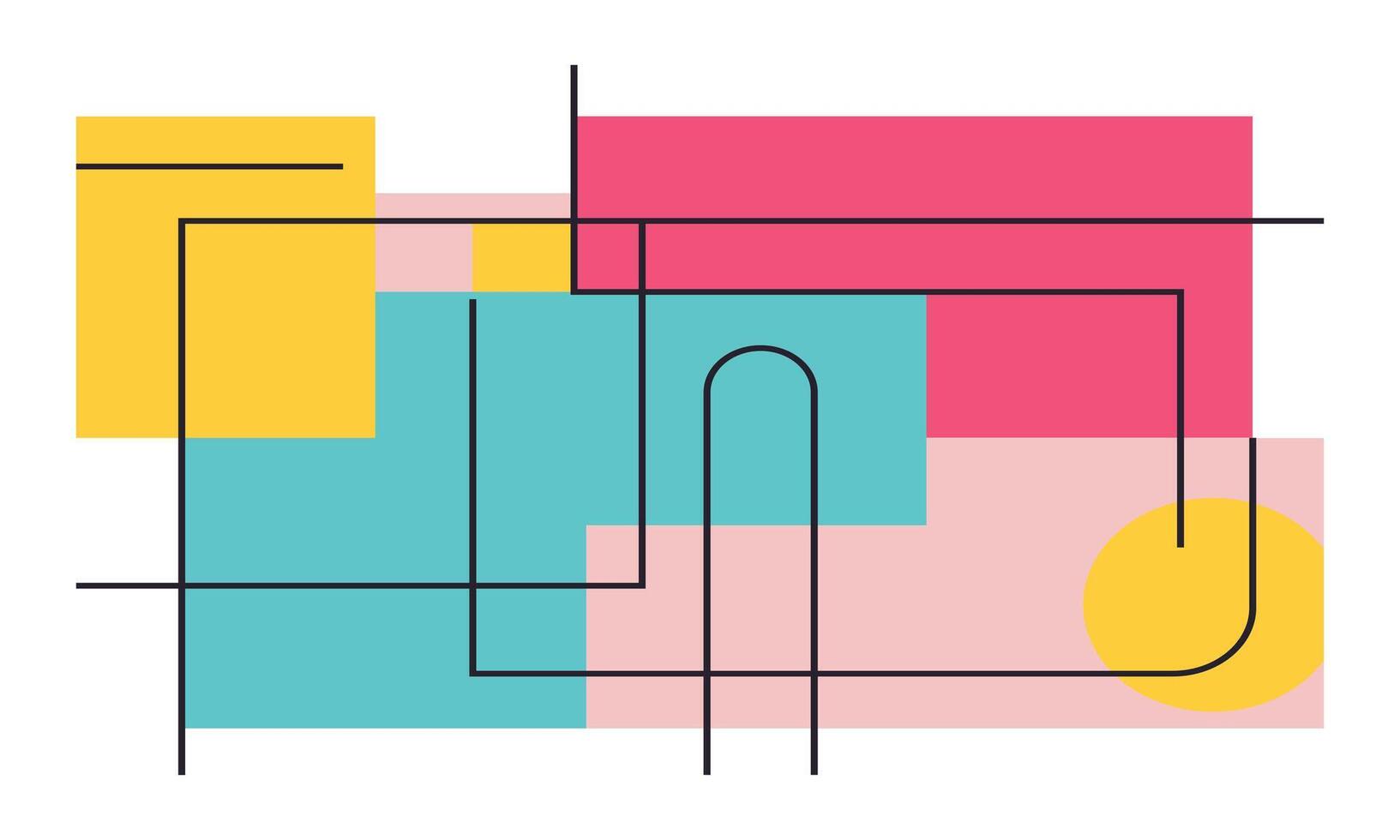 Clean Lines and Flat Designs vector