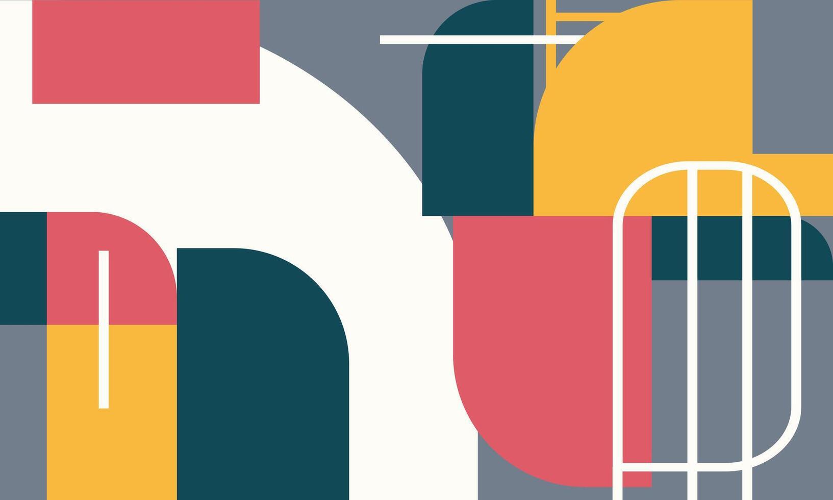 Vibrant Colors on Simple Forms vector