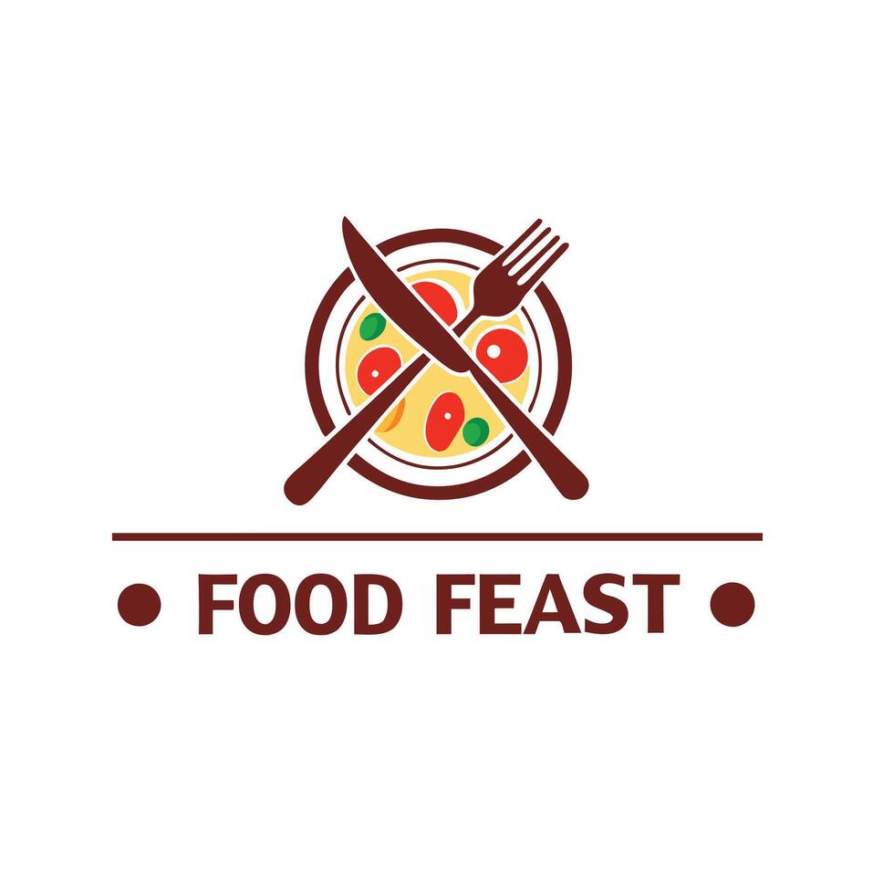 Gourmet Feast Logo for Fine Dining and Catering Services vector