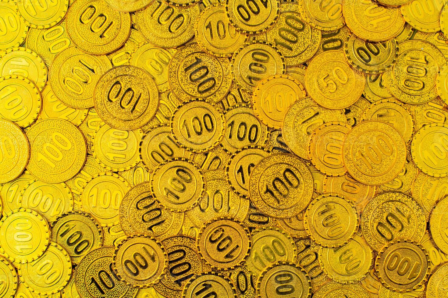 Gold coins and investment in gold market photo in studio. Concept of wealth and financial security.