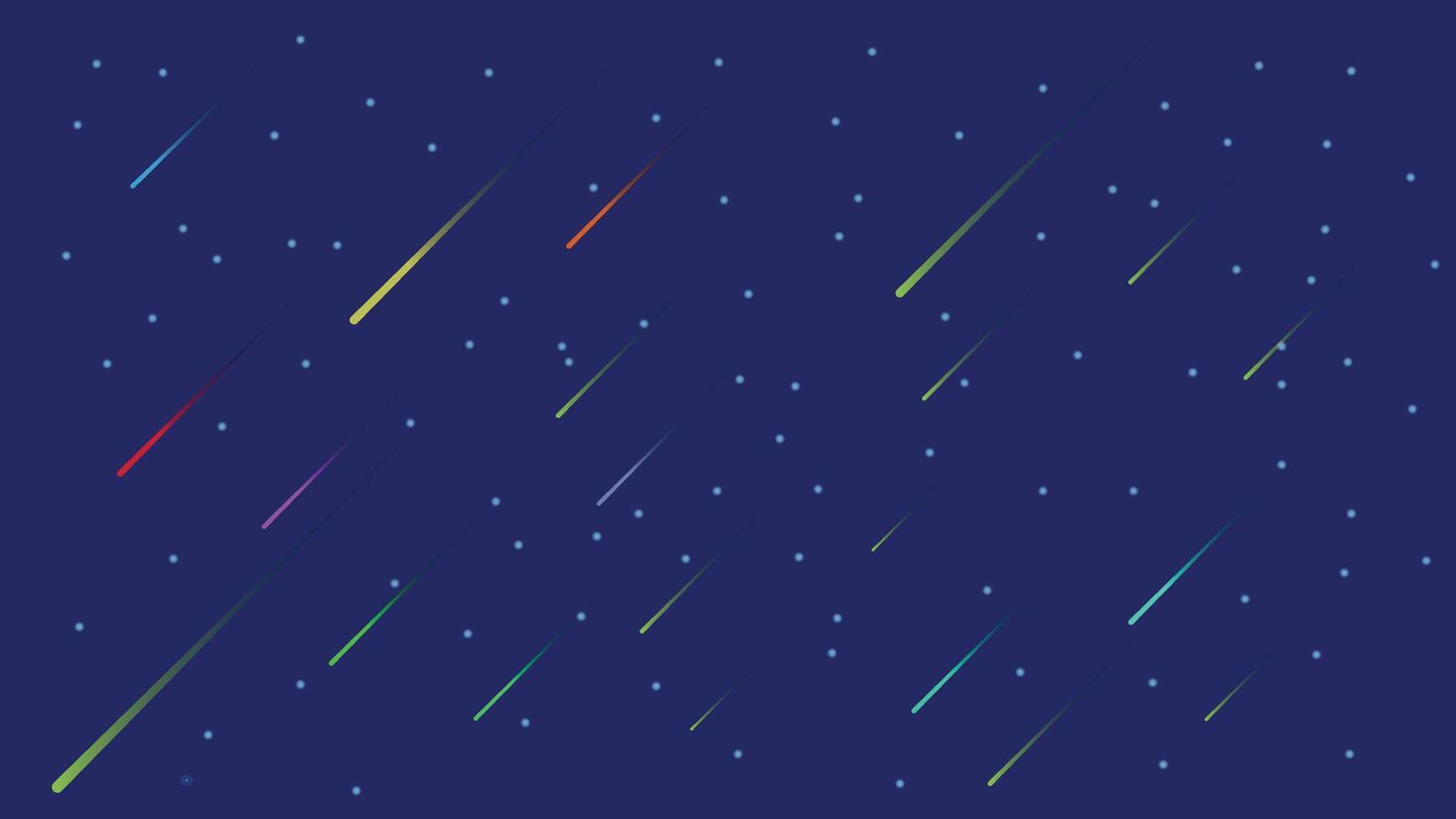 a night sky with many stars and meteors vector
