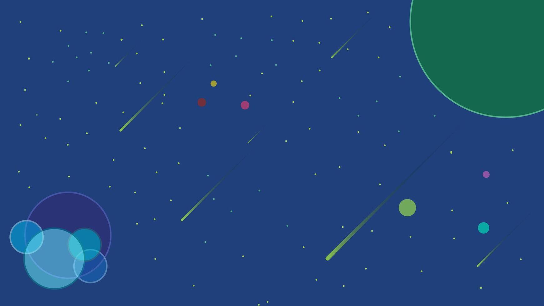 a colorful space with many different colored circles vector