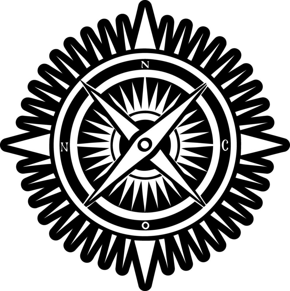 A solid style icon of sun rays symbol vector