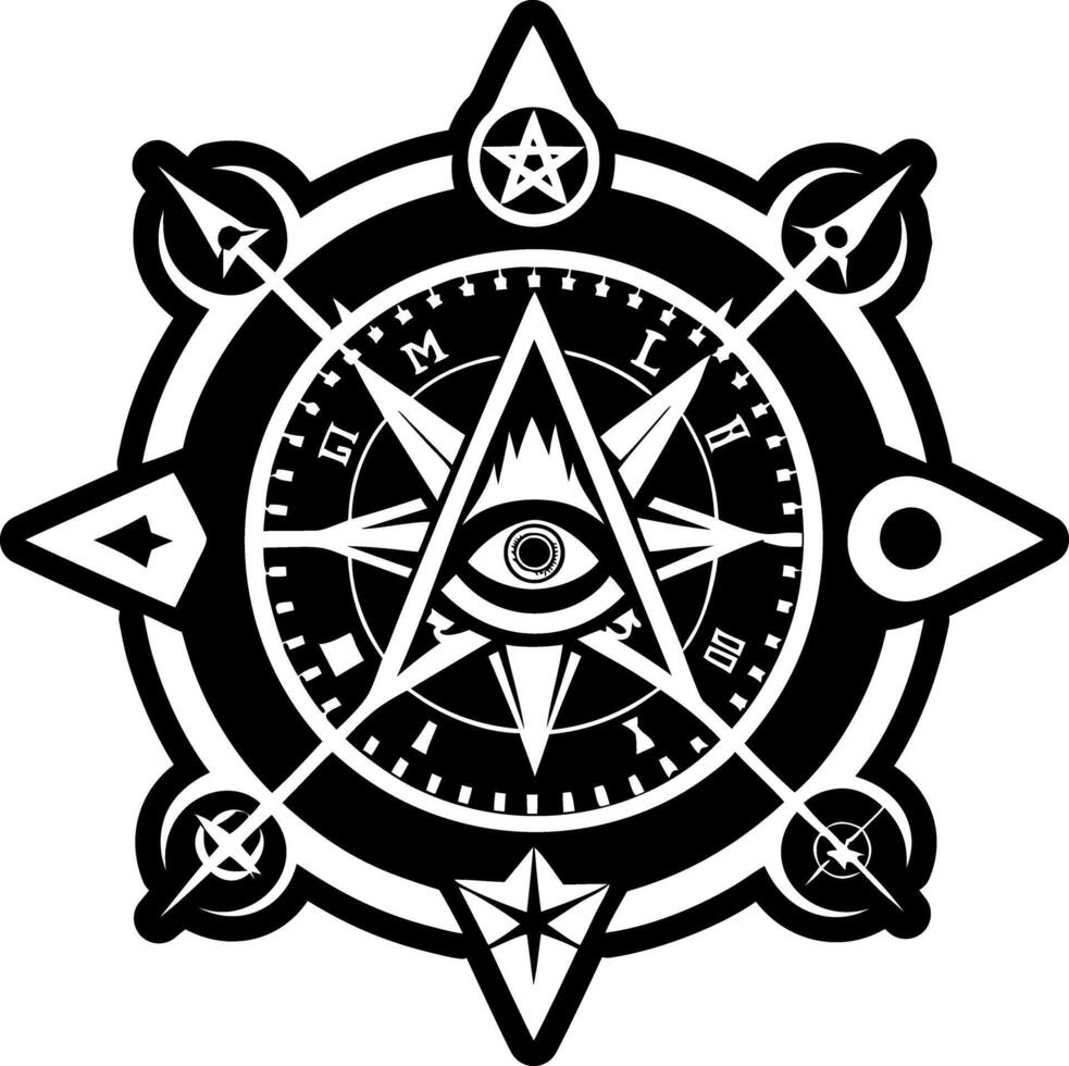 A solid style icon of star chart symbol vector