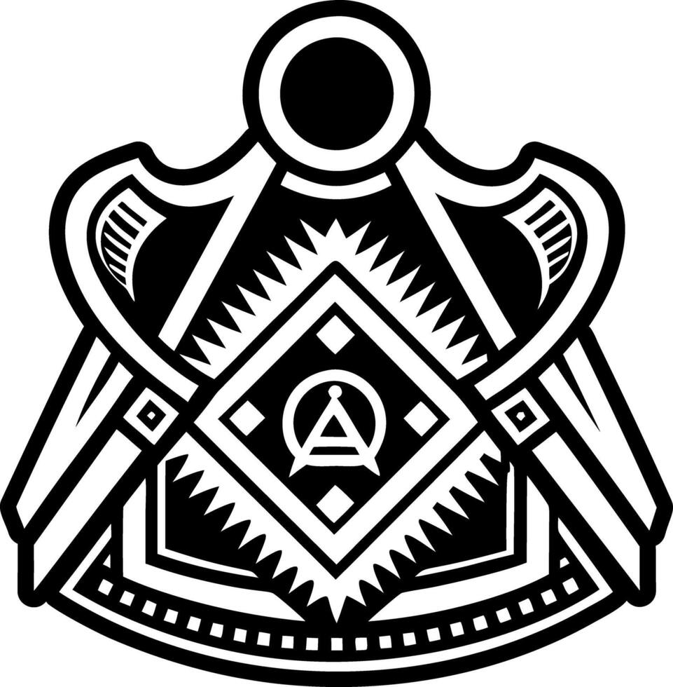 A glyph style icon of masonic apron symbol vector
