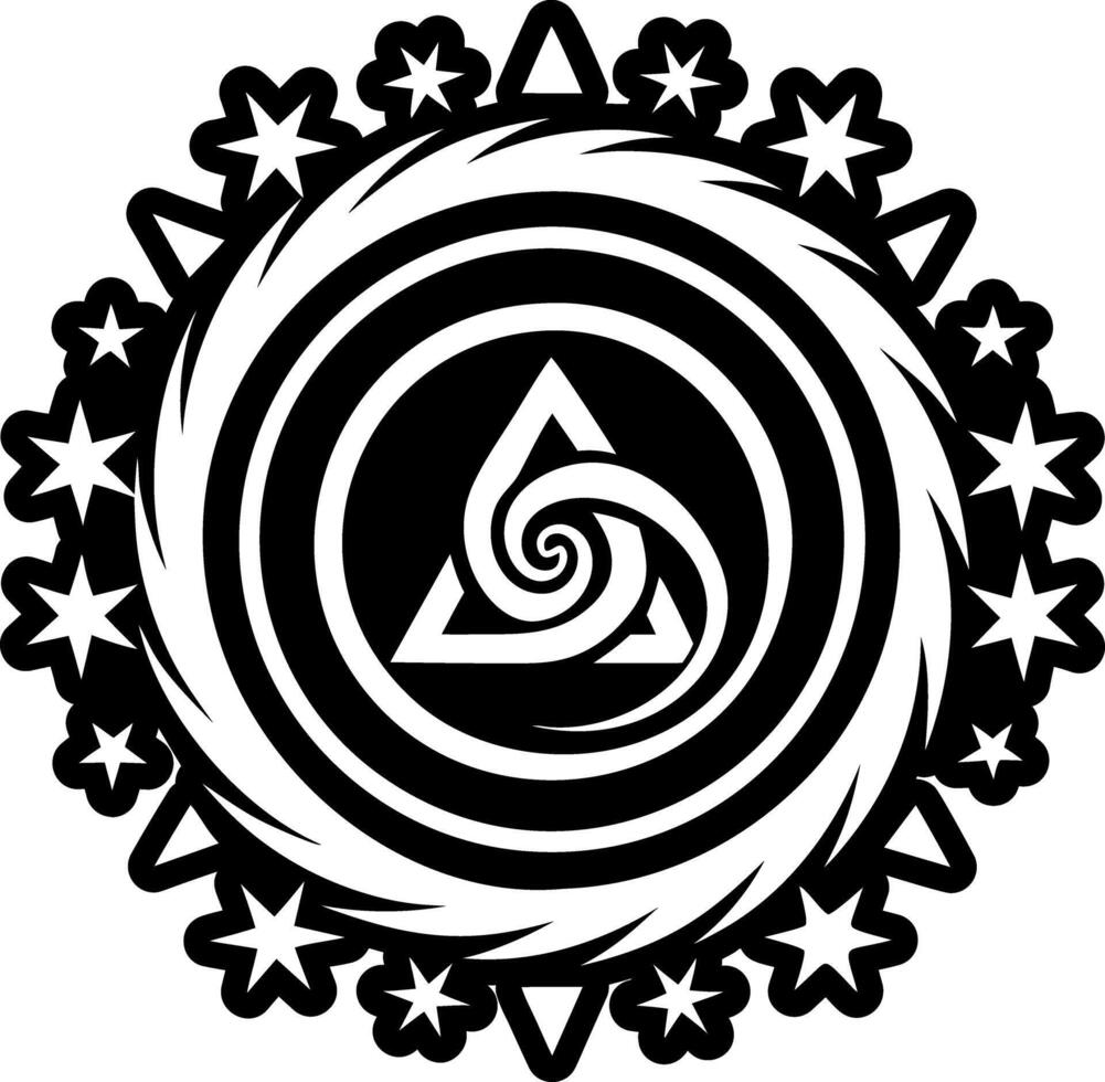 A filled style icon of milky way symbol vector