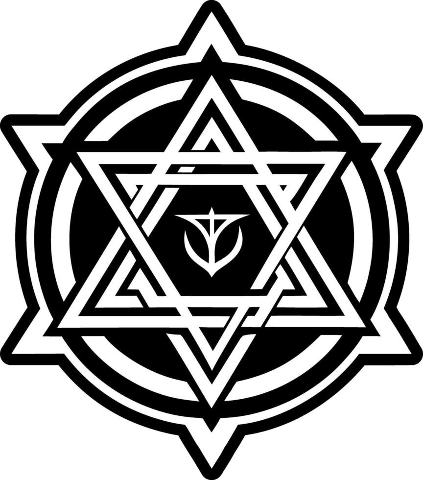 A glyph icon of geometry pattern symbol vector