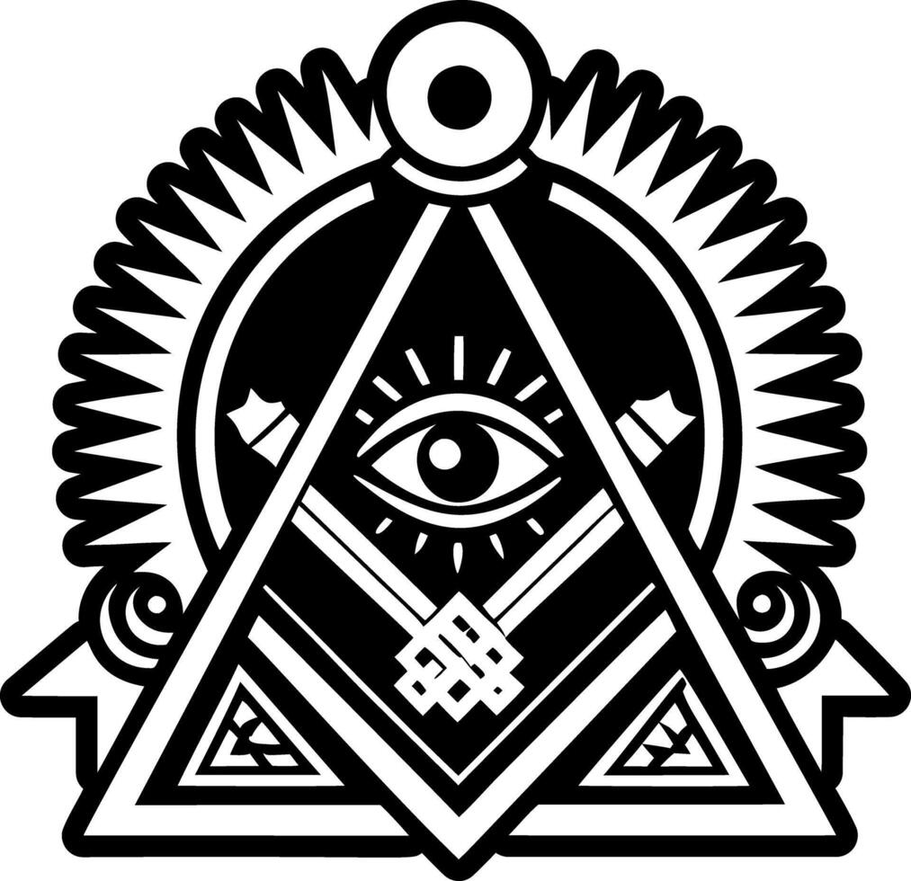 A solid style icon of masonic altar symbol vector