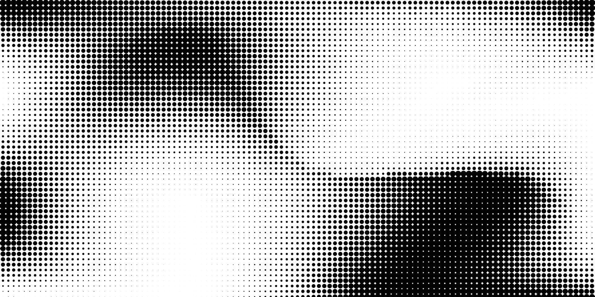 Halftone horizontal background. Fluid halftone pixelated backdrop. Grit dots texture. Halfton dots overlay for posters, cover, banner, poster vector