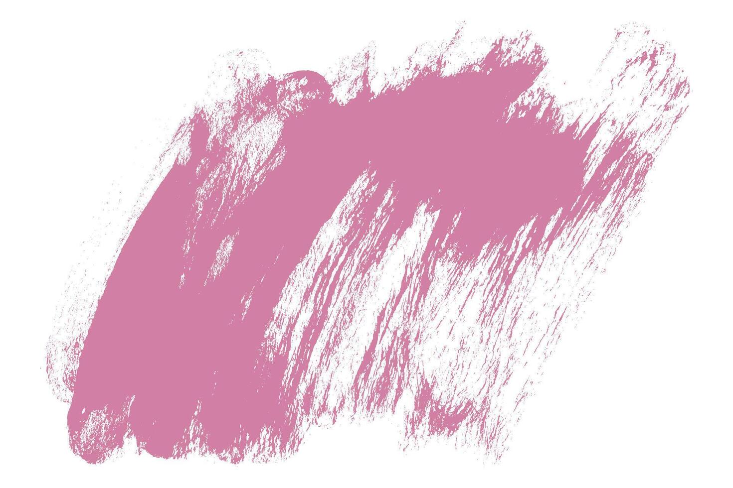 Grunge Bold Pink Brush Stroke Isolated on White Background. Grainy modern paint smear texture for presentations, cover, ad, website, poster, card vector