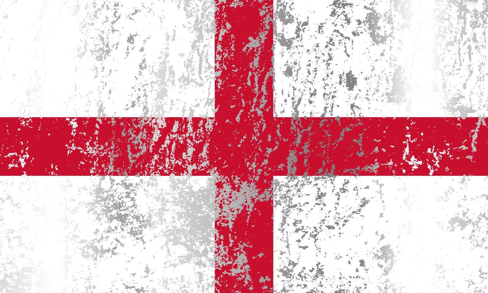 England flag with grunge effect. vector