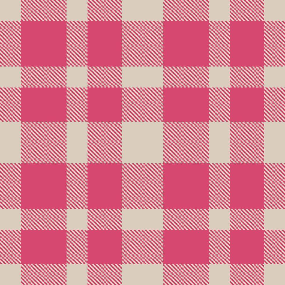 Classic Brig ODoon Tartan patterns fabric texture. Modern Rustic Pink Punch Seamless Tartan vector