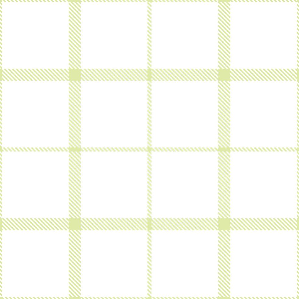 Dusty Lime Mist Tartan patterns fabric texture. Modern Soft White Seamless Tartan vector