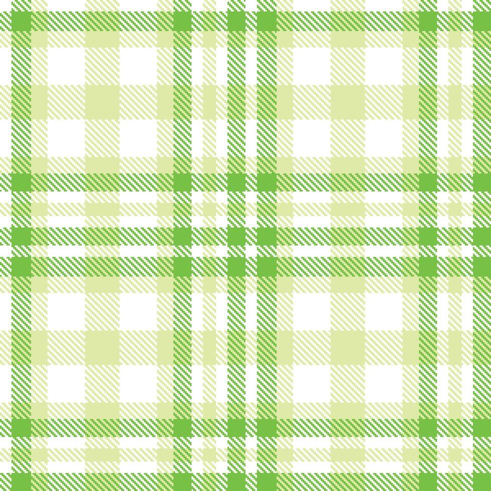 Fire White and Iridescent Lime Mist Seamless Tartan Textile Design vector