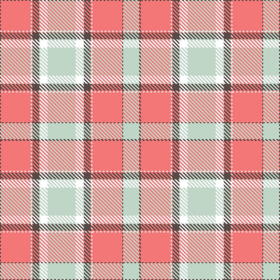 Plaid pattern seamless. Soft Dark Truffle and Vintage Embarrassment Tartan Textile Design. vector