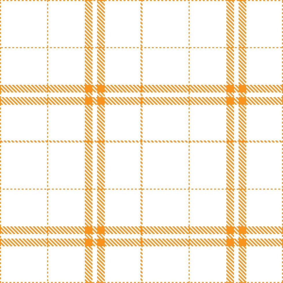 Modern Dusky Cheese Please and Autumn White Seamless Tartan Textile Design vector