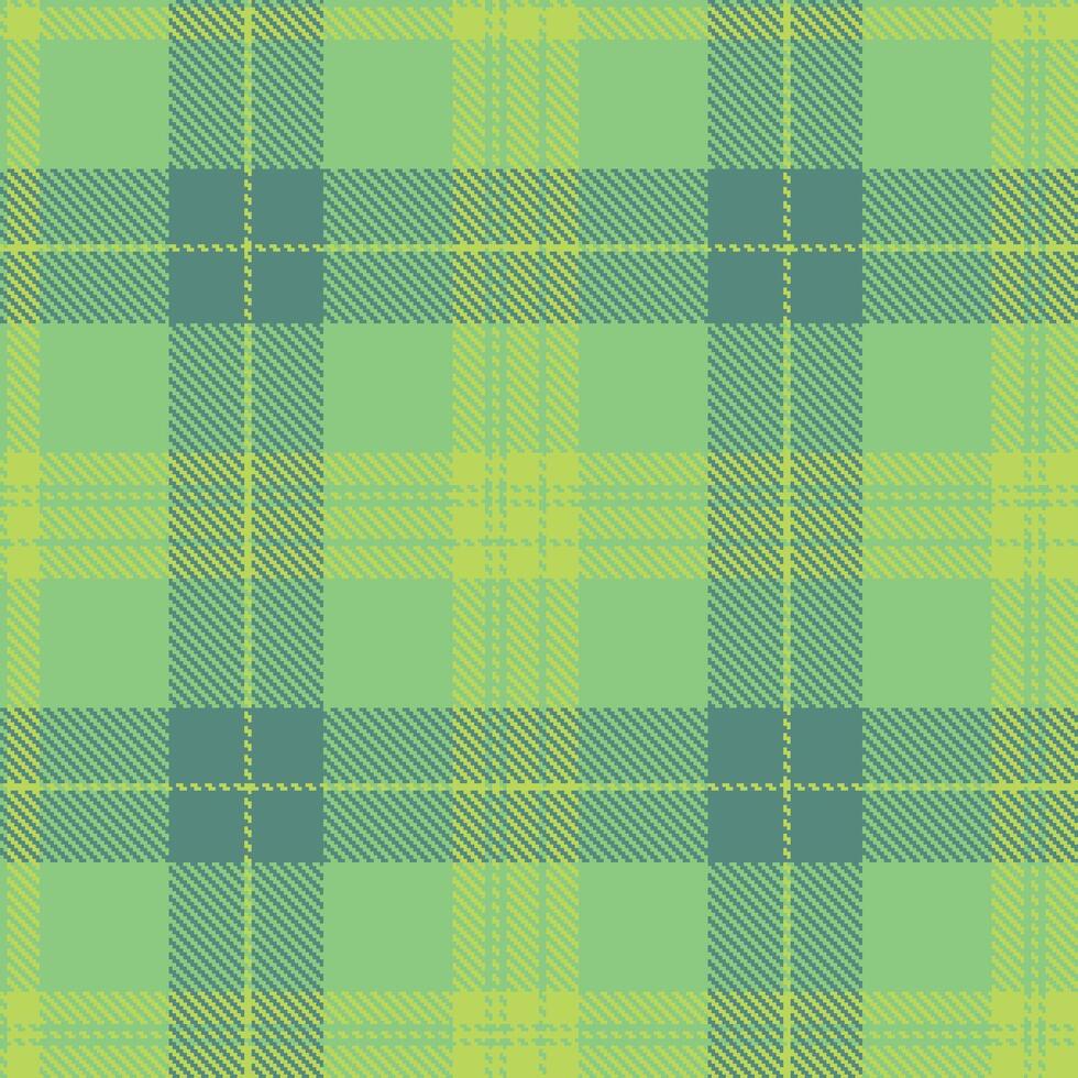 Modern Sandy Greek Garden and Iridescent Queen of Gardens Seamless Tartan Textile Design vector