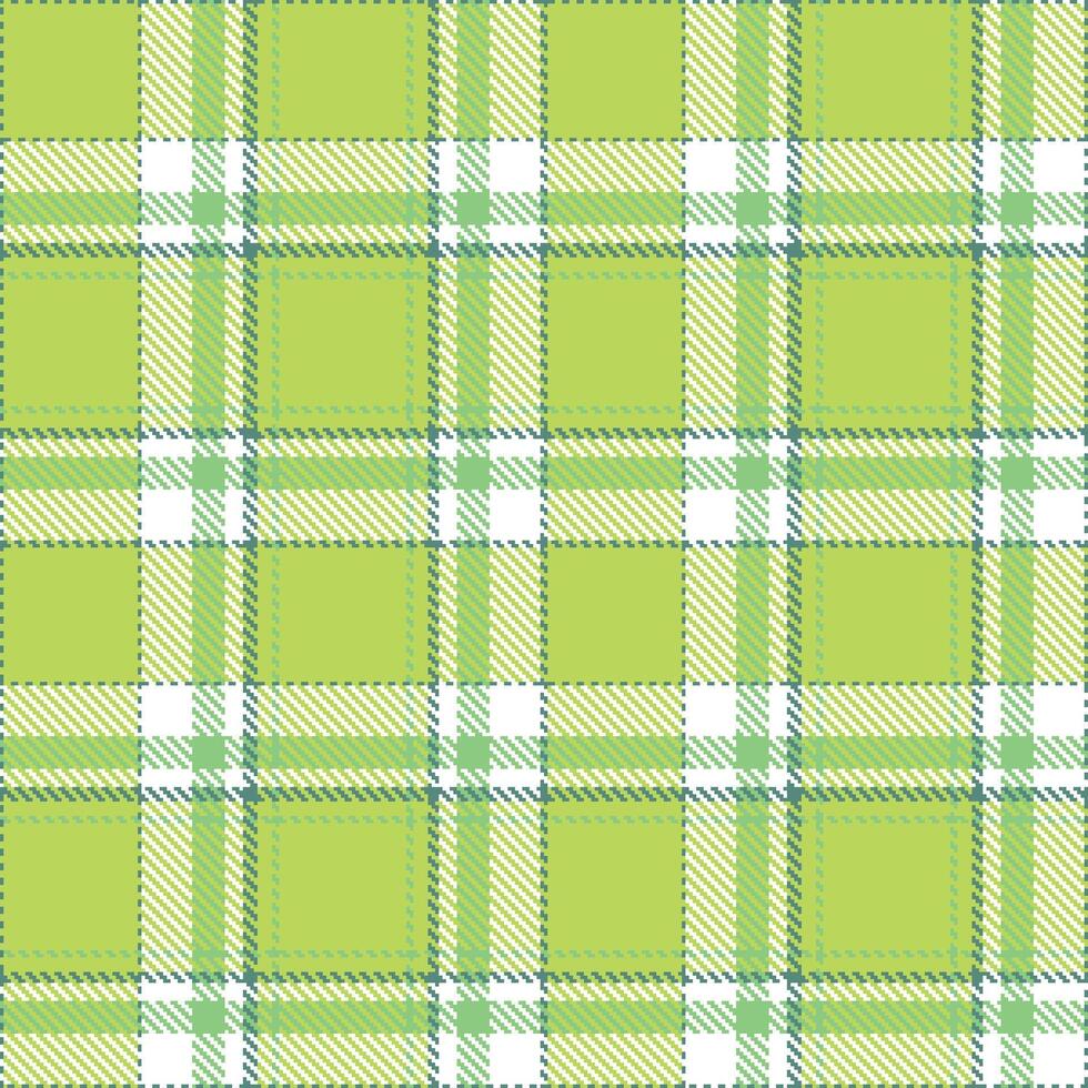 Modern Seamless Tartan featuring Cool Wintergreen Dream and Neon Queen of Gardens Textile Design vector
