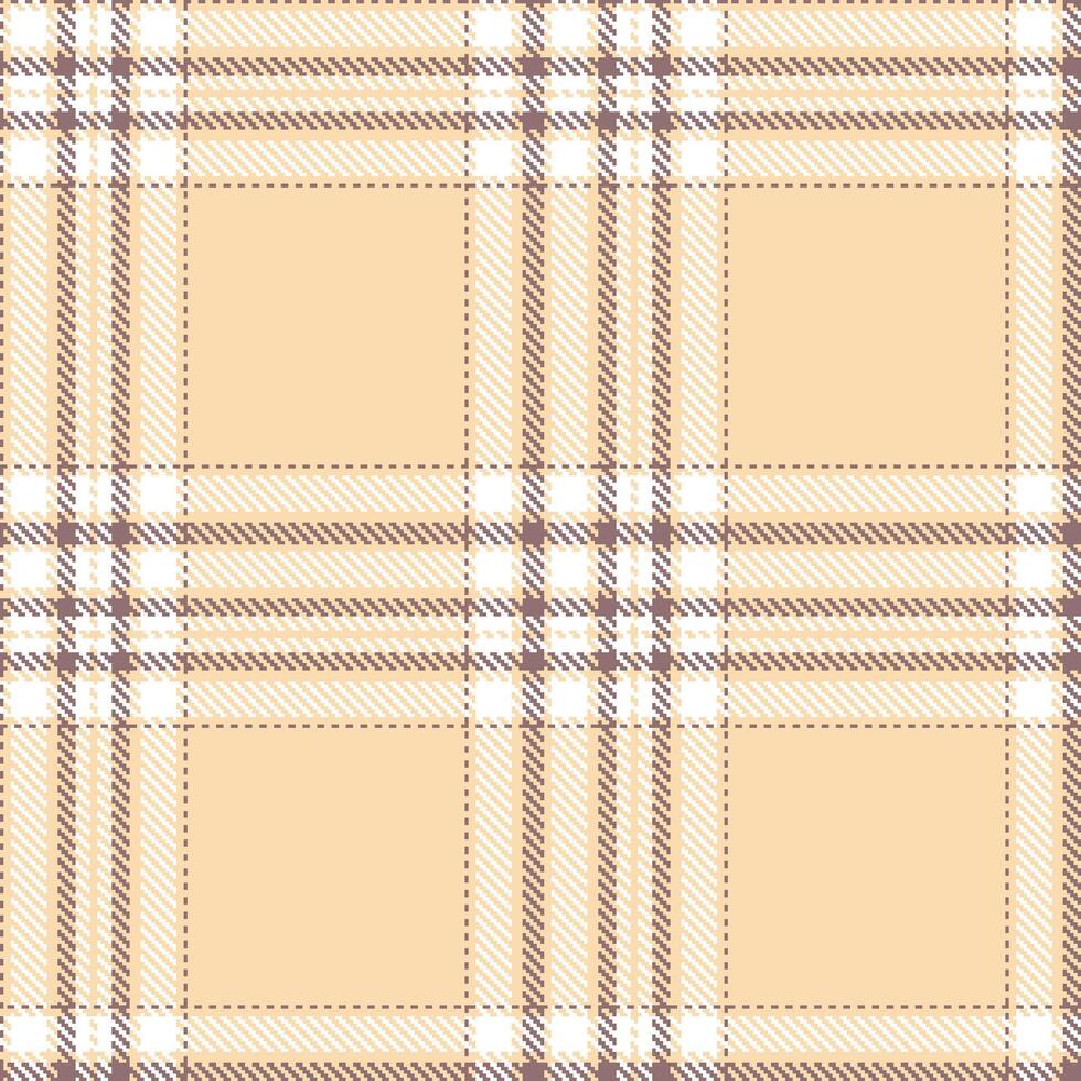 Neon Such a Peach and Warm Touch of Class Seamless Tartan Textile Design vector
