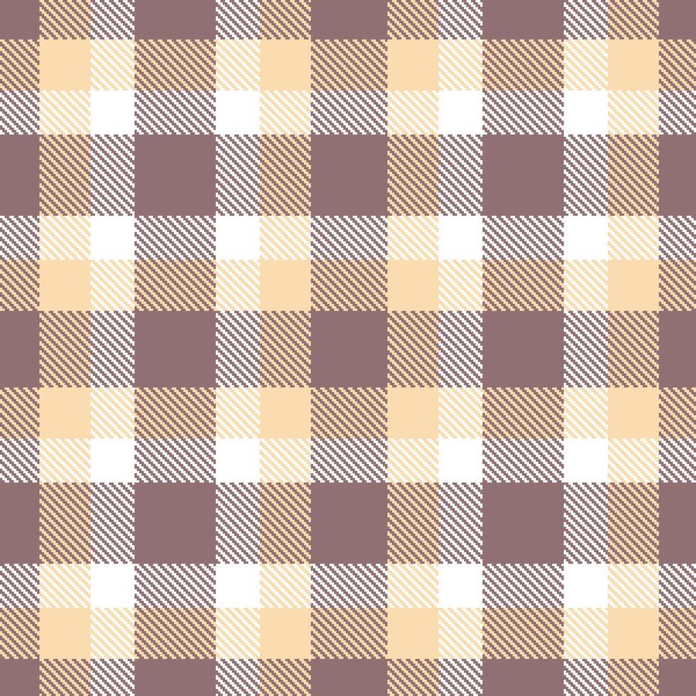 Modern Rustic Touch of Class and Autumn Such a Peach Seamless Tartan Textile Design vector