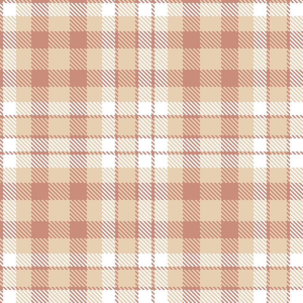Modern Seamless Tartan featuring Dark Yum Raw Spam and Neon Blonde Wool Textile Design vector