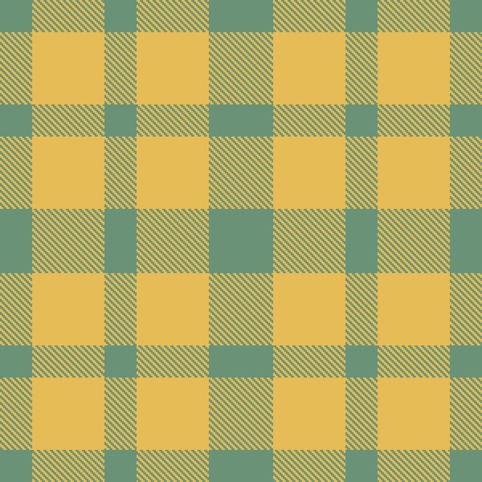 Autumn Watercress Seamless Tartan with Highland Golden Appeal accents Textile Design vector