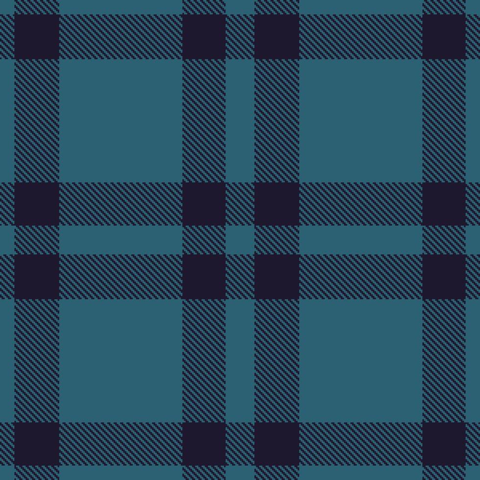 Modern Dusty Atlantis and Bright Dark Knight Seamless Tartan Textile Design vector