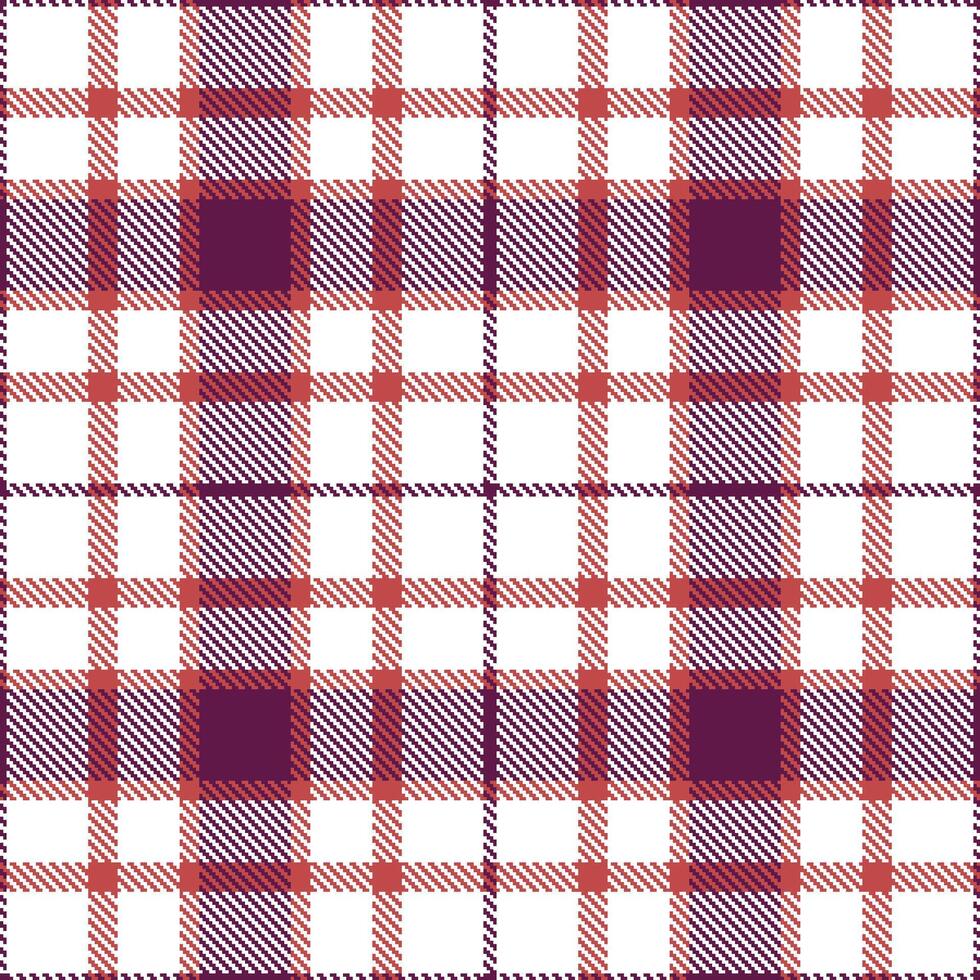 Muted White and Pale Snakebite Seamless Tartan Textile Design vector