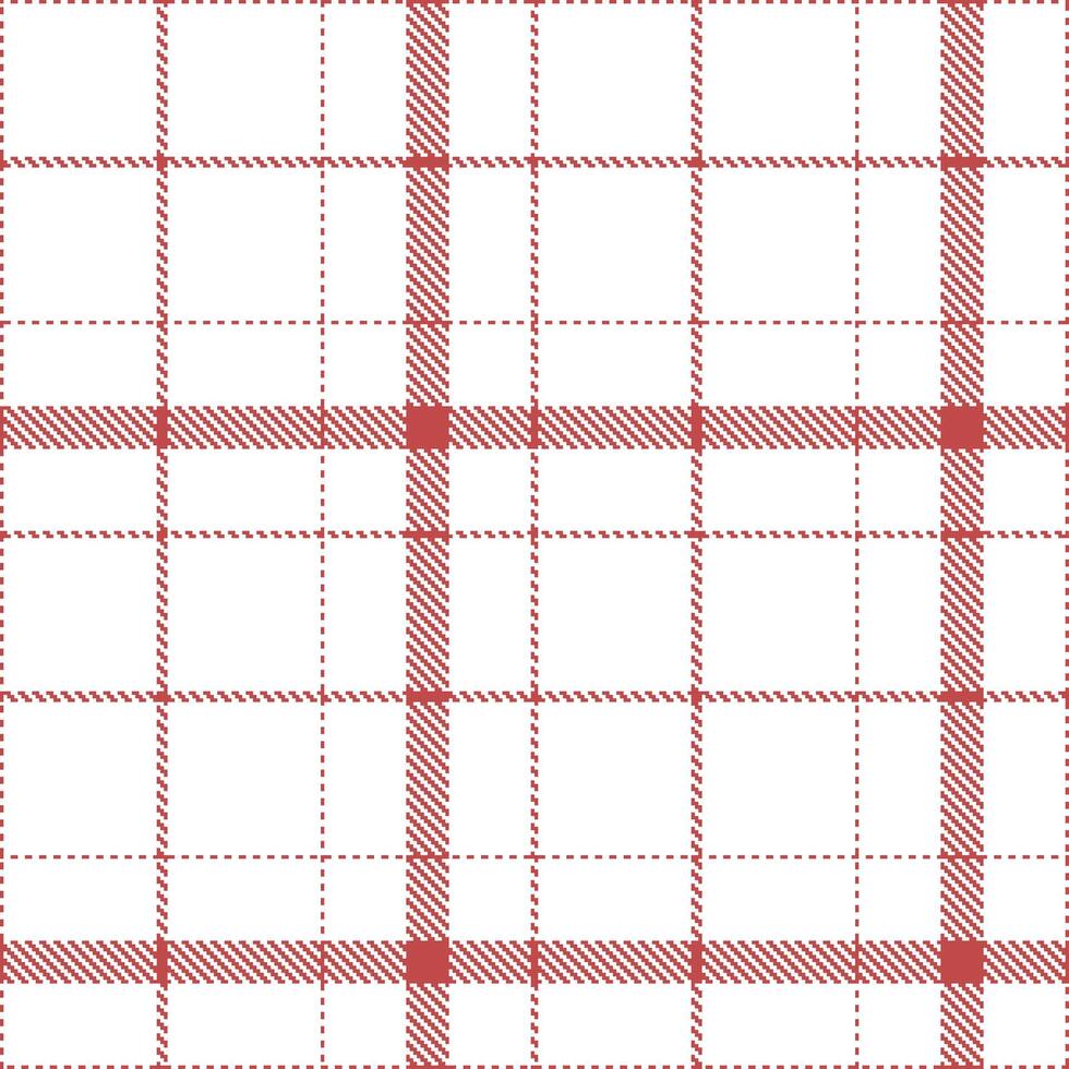 Modern Seamless Tartan featuring Muted Snakebite and Warm White Textile Design vector