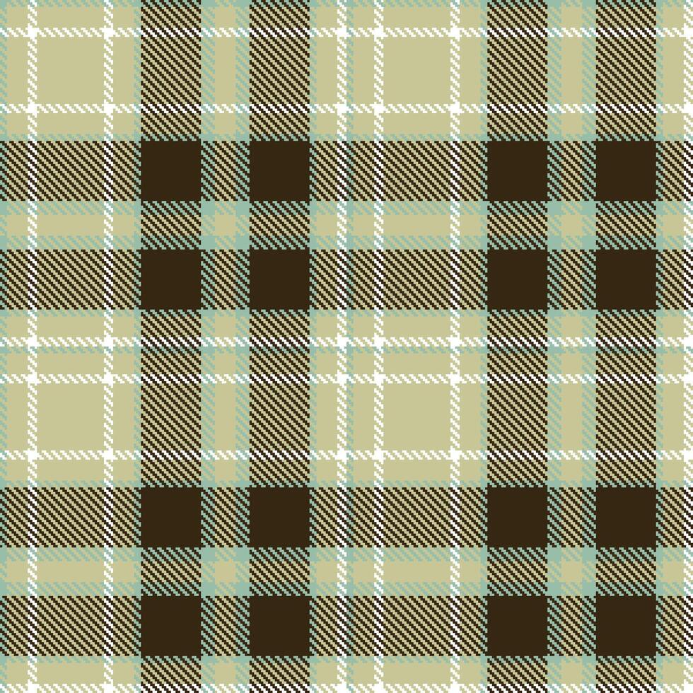 Modern Light Lichen and Traditional Tidal Green Seamless Tartan Textile Design vector