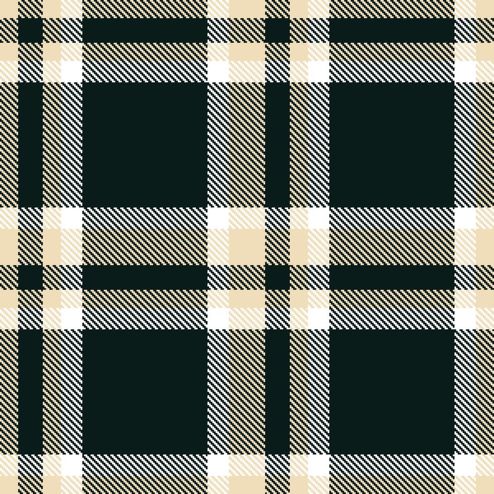 Plaid pattern seamless. Mellow Dutch White and Traditional Pinch of Pepper Tartan Textile Design. vector