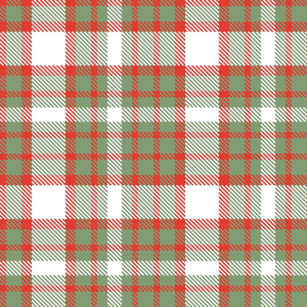 Plaid pattern seamless. Soft CG Red and Vivid Amulet Tartan Textile Design. vector