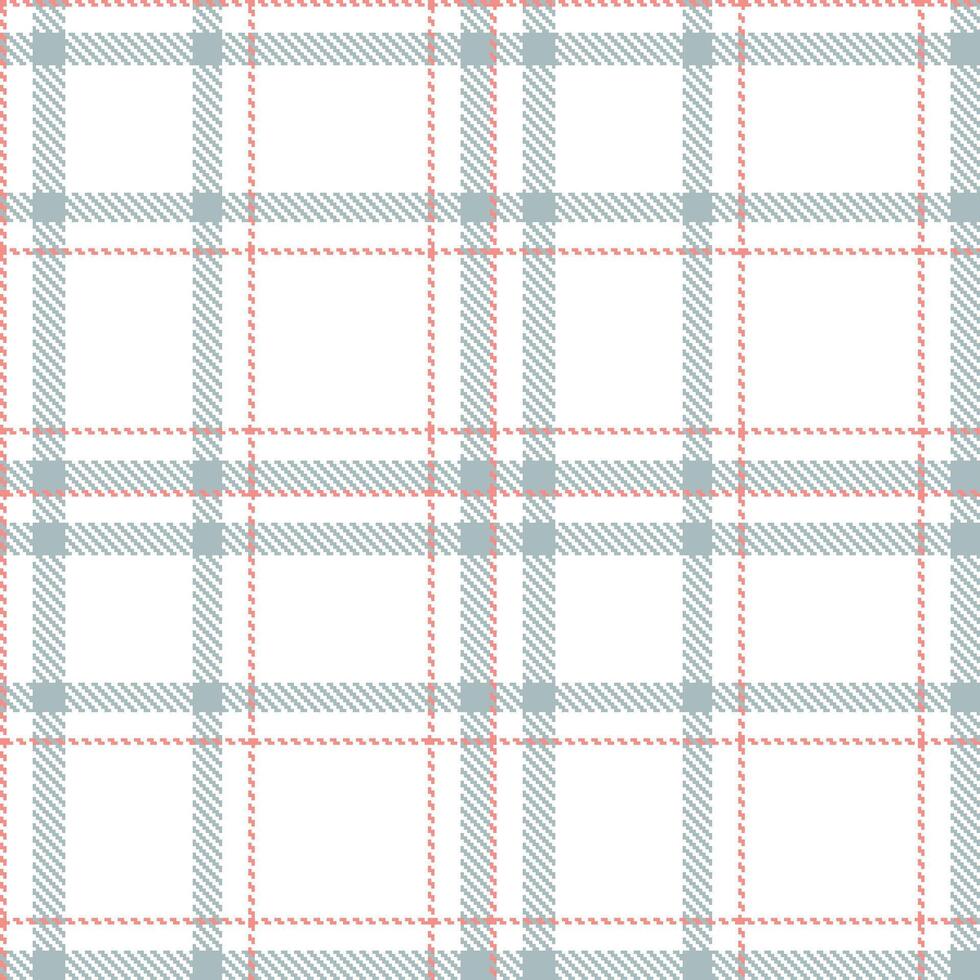 Plaid pattern seamless. Soft White and Vibrant Ibis Wing Tartan Textile Design. vector