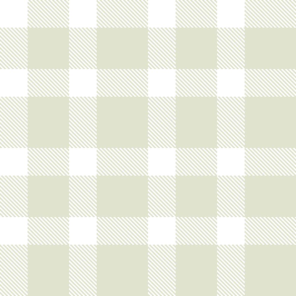 Pastel White and Deep Bleached Jade Seamless Tartan Textile Design vector